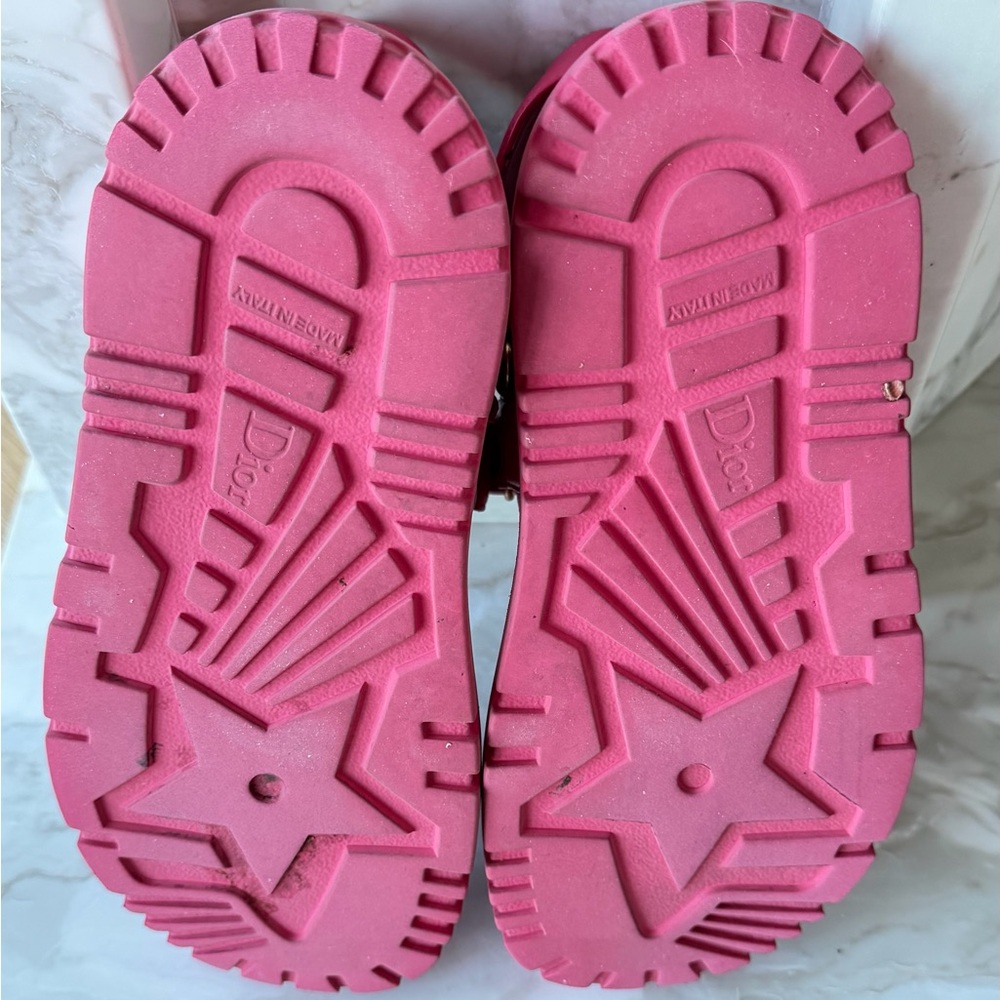 Christian Dior Fuchsia Strap Sandals - Picture 2 of 5